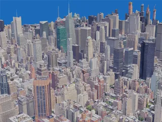 New York City, Midtown Manhattan, USA (2019) 3D Model preview