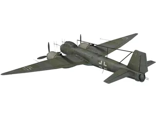 Junkers Ju 388 3D Model preview