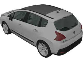 Peugeot 3008 3D Model preview