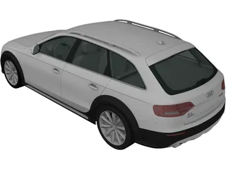 Audi A4 Allroad (2010) 3D Model preview