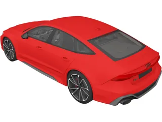 Audi RS7 Sportback (2020) 3D Model preview