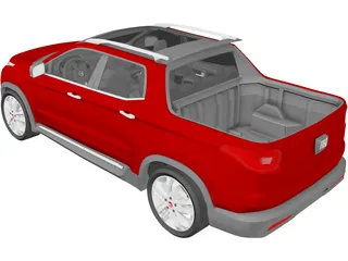 Fiat Toro 3D Model preview