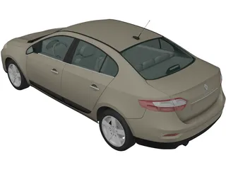 Renault Fluence (2010) 3D Model preview