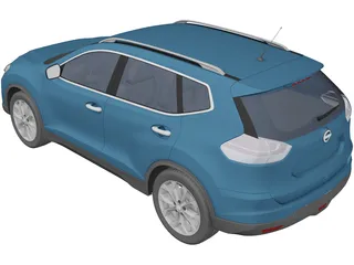 Nissan Rogue (2014) 3D Model preview