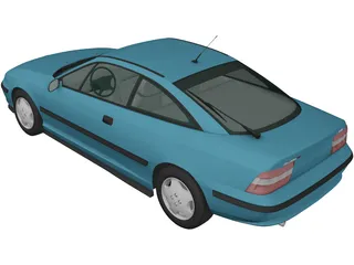 Opel Calibra (1990) 3D Model preview