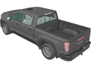 GMC Sierra 1500 Crew Cab (2019) 3D Model preview