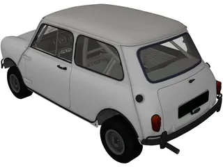 Austin Mini Cooper S (1965) 3D Model preview