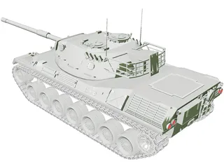 Leopard 1 3D Model preview