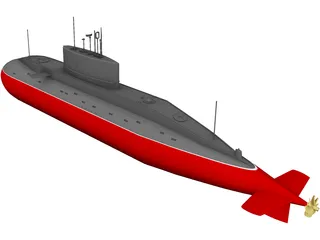 Project 636 Paltus (Kilo Class) 3D Model preview