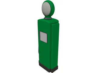 Gas Pump 3D Model preview