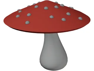 Magic Mushroom 3D Model preview