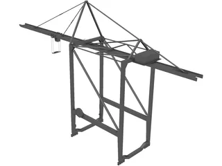 Gantry Crane 3D Model preview