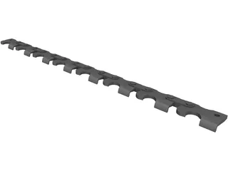 Chain Saw Teeth 3D Model preview