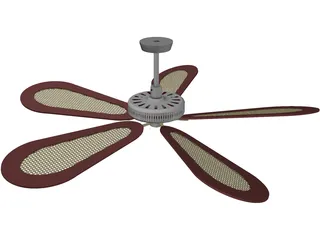 Ceiling Fan Fancy 3D Model preview