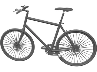 Bicycle 3D Model preview