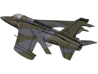 Folland Gnat Mk1 3D Model preview