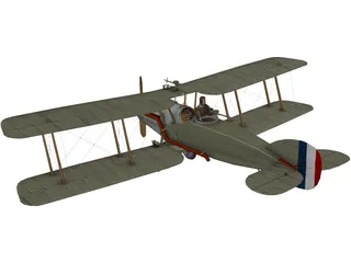 Bristol F2b 3D Model preview