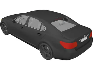 Lexus LS460 3D Model preview