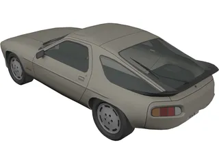 Porsche 928 S 3D Model preview