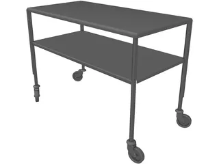 Trolley Hotel 3D Model preview