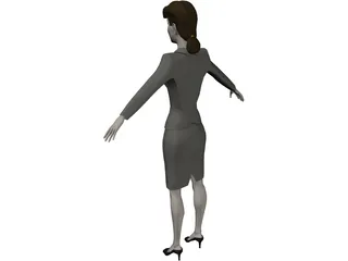 Secretary 3D Model preview
