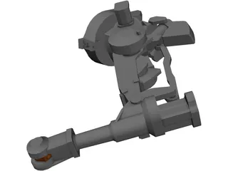 Six Axis Robot ABB4400_45 3D Model preview