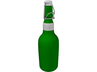 Grolsch Beer Bottle 3D Model preview
