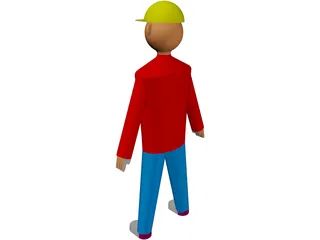 Working Man 3D Model preview