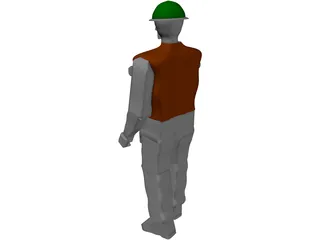 Working Man 3D Model preview