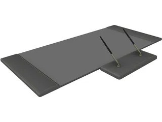Desk Pad Set 3D Model preview