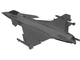 Saab JAS-39C Gripen 3D Model preview