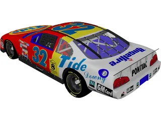 Nascar Stock Car 3D Model preview