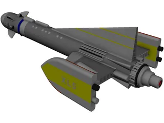 Fireball XL5 3D Model preview