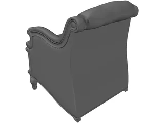 Colonial Chair 3D Model preview