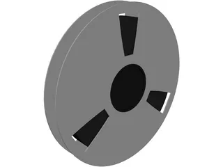 Ampex Tape Reel 3D Model preview