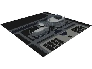 Office Future Concept 3D Model preview