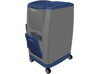 Bedside Cabinet 3D Model preview