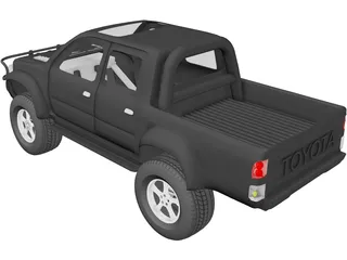 Toyota Hilux [Tuned] 3D Model preview