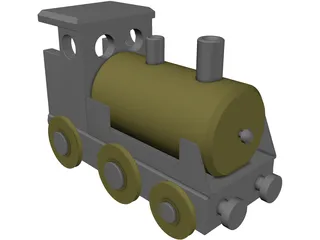 Locomotive 3D Model preview