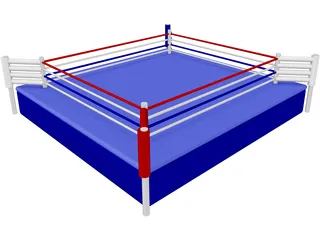 Boxing Ring 3D Model preview