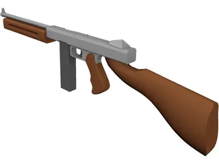 Old School Rifle 3D Model preview