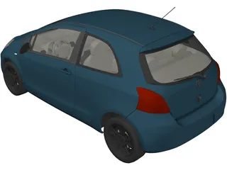 Toyota Yaris 3D Model preview