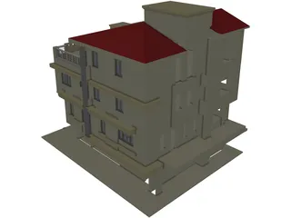 Rural House 3D Model preview