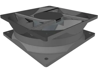 Axial Fan 3D Model preview