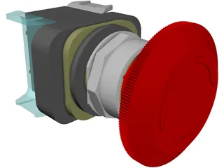 Stop Switch 3D Model preview