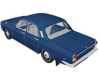 GAZ-24 Volga 3D Model preview