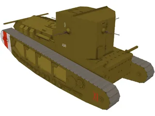 Whippet Tank 3D Model preview