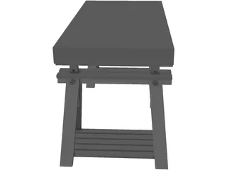 Desk IKEA 3D Model preview
