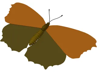 Poke Eye Butterfly 3D Model preview