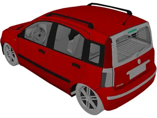 Fiat Panda (2005) 3D Model preview